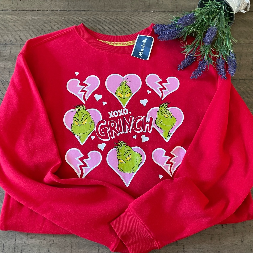 The Grinch Oversized Heart Sweater